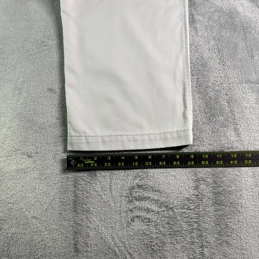 Nike Y2K Golf Flat Front Cotton Twill Chino Pants Mens 34x32 Stone Khaki - Picture 11 of 12